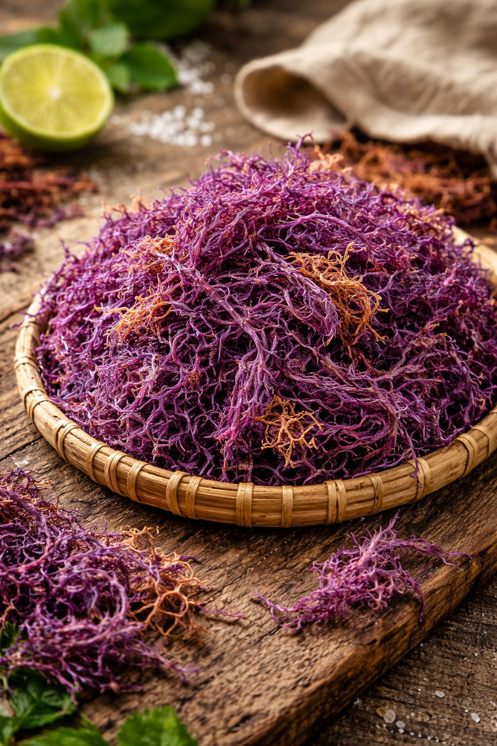 Purple Dried Sea-Moss - Mineral-Rich & Radiant Energy