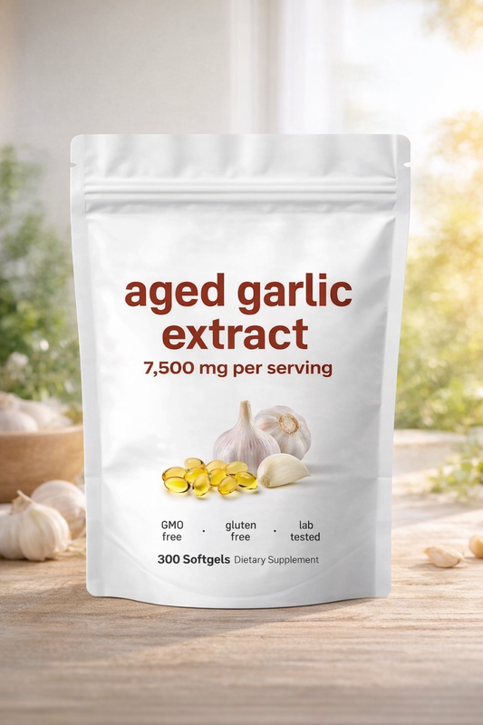 Naturally Aged Odourless Garlic Extract - 300 pieces - 2 Per Serving
