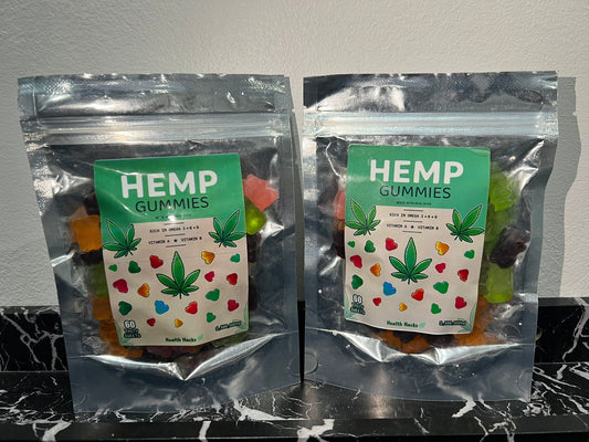 Hemp Gummy Bears 120 Pack for Stress, Sleep Insomnia Mild Pain Sciatica HIGH STRENGTH